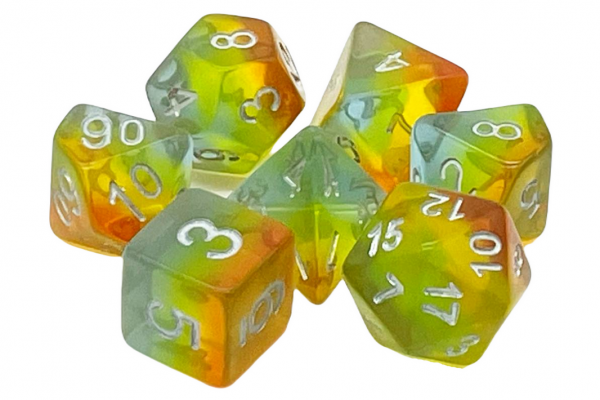 Old School RPG Dice Set: Gradients - Springtime Blossom (7)