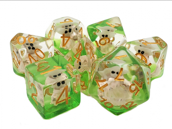 Old School RPG Dice Set: Infused - Baby Goblin (7)