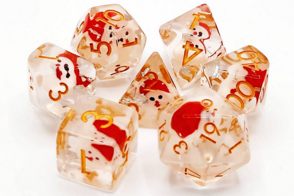 Old School RPG Dice Set: Infused - Santa Claus (7)