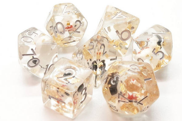 Old School RPG Dice Set: Infused - Snow Man (7)