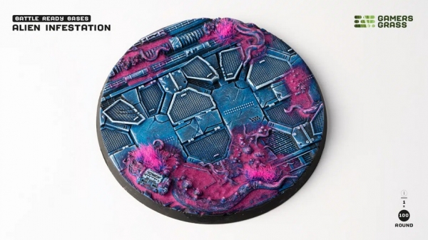 Battle Ready Bases: Alien Infestation Bases - Round 100mm (x1)