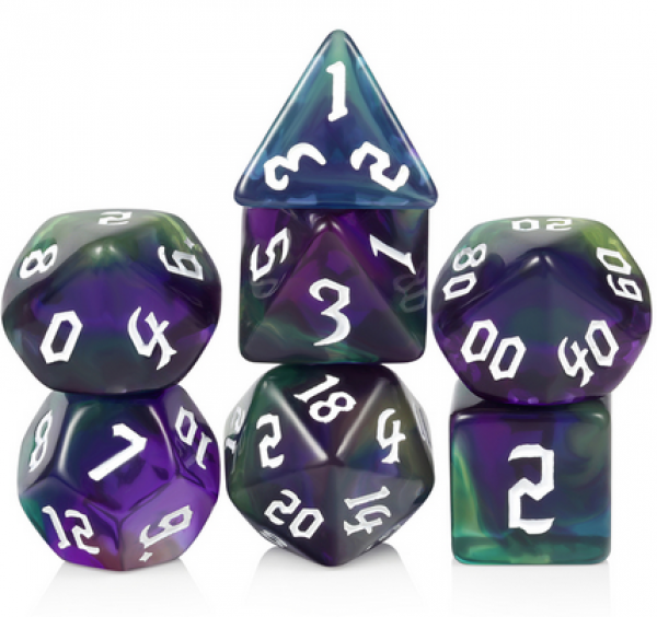 Dice Habit Acrylic Dice Set: Borealis (7pcs)