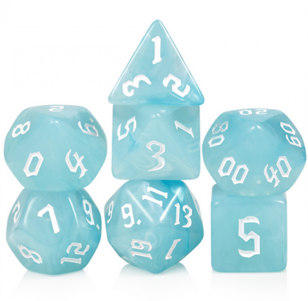 Dice Habit Acrylic Dice Set: Glacier (7pcs)
