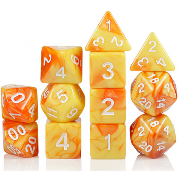 Dice Habit Acrylic Dice Set: Solar Flare (12pcs)