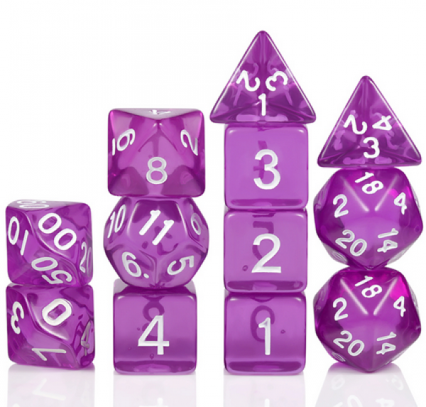 Dice Habit Acrylic Dice Set: Grape (12pcs)