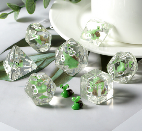 Dice Habit Resin Dice Set: Snail (7pcs)