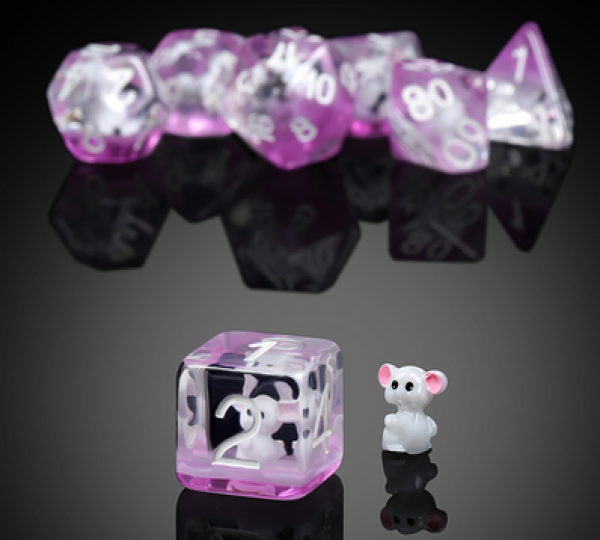Dice Habit Resin Dice Set: Mouse (7pcs)