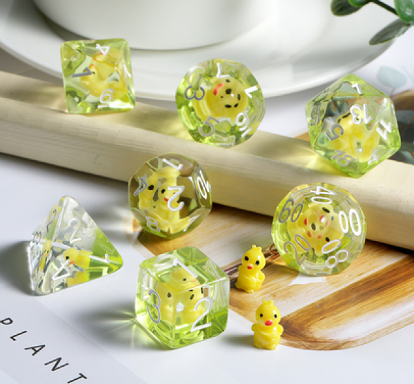 Dice Habit Resin Dice Set: Chick (7pcs)