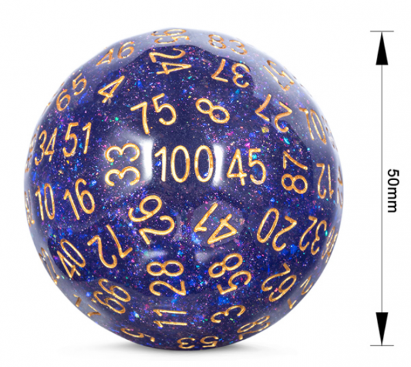 Dice Habit: 50mm D100 Dice - Universe (1)
