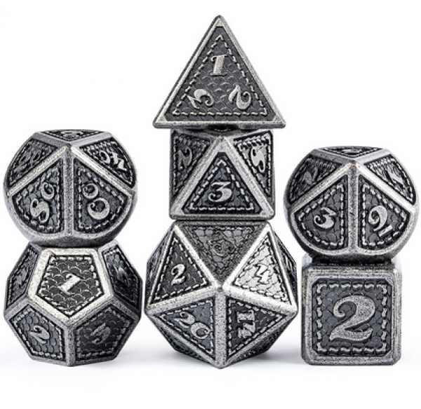 Dice Habit: Metal & Enamel Dice Set - Knight (7pcs)