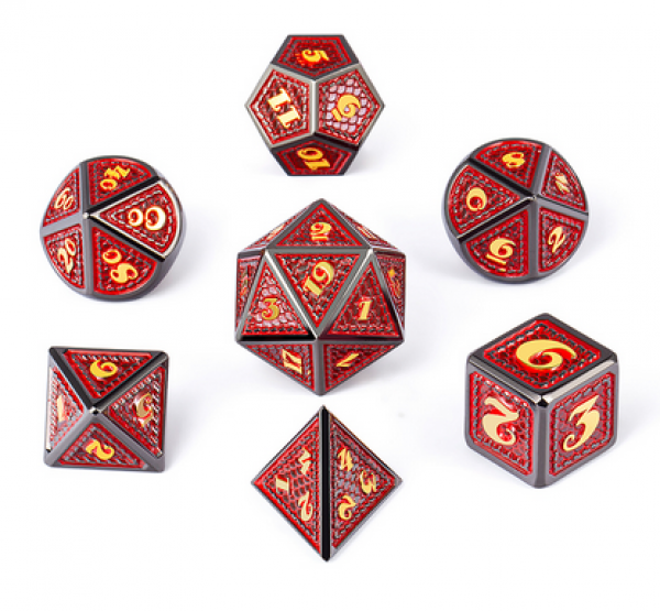 Dice Habit: Metal & Enamel Dice Set - Spellbound (7pcs)