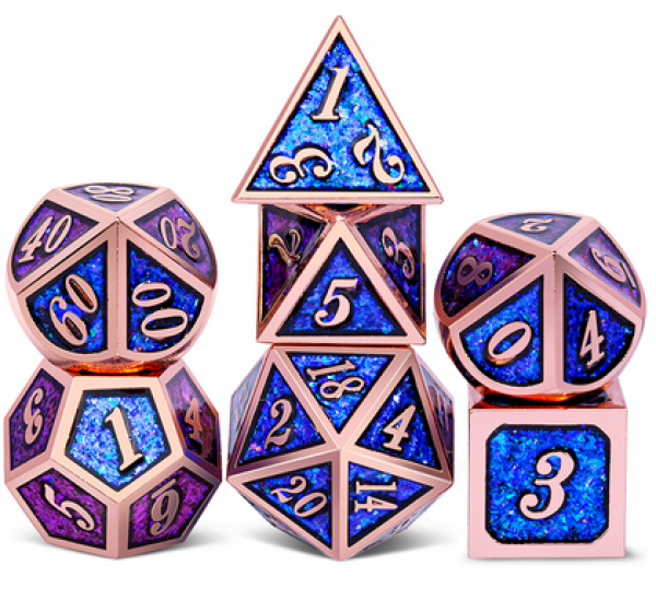 Dice Habit: Metal & Enamel Dice Set - Babylon (7pcs)