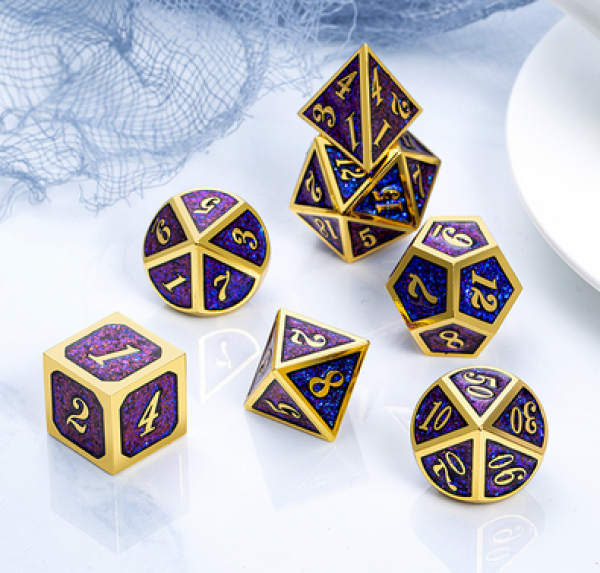 Dice Habit: Metal & Enamel Dice Set - Stargazer (7pcs)