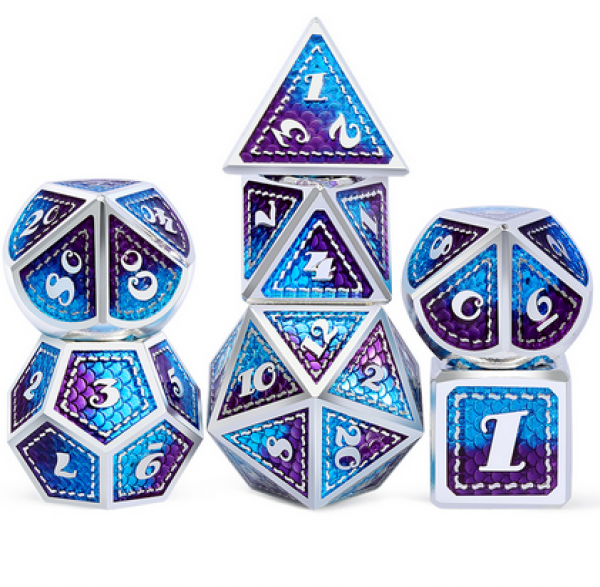 Dice Habit: Metal & Enamel Dice Set - Dragonfly (7pcs)