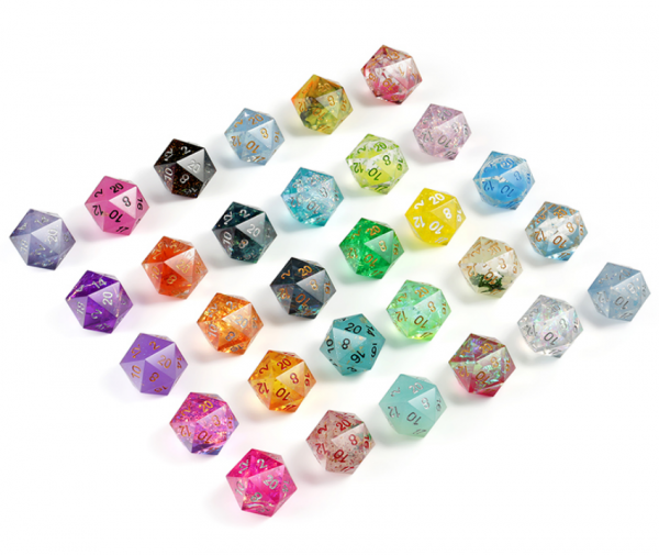 Dice Habit: d20 Sharp Edge Dice Assortment (30pcs)