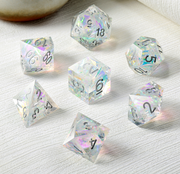 Dice Habit: Sharp Edge Dice Set - Arctic (7pcs)