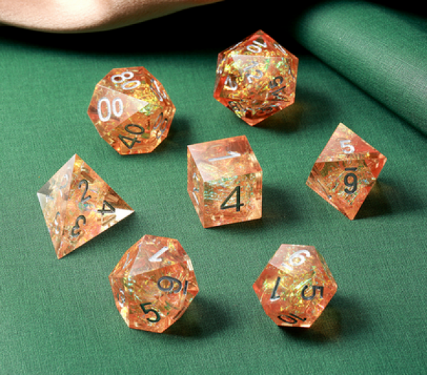 Dice Habit: Sharp Edge Dice Set - Sandstorm (7pcs)