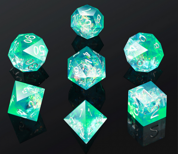 Dice Habit: Sharp Edge Dice Set - Sea Shore (7pcs)