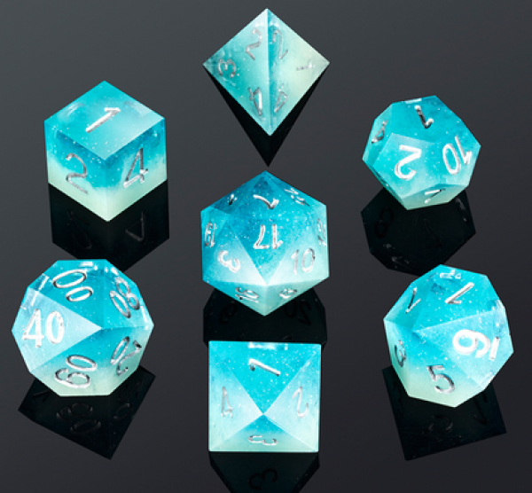Dice Habit: Sharp Edge Dice Set - Celestial (7pcs)