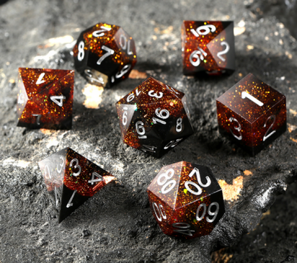 Dice Habit: Sharp Edge Dice Set - Cola (7pcs)
