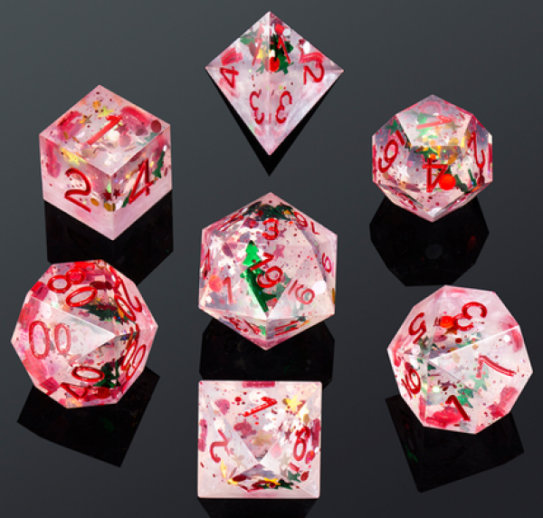 Dice Habit: Sharp Edge Dice Set - Holiday (7pcs)