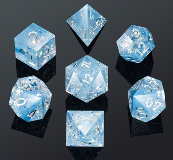 Dice Habit: Sharp Edge Dice Set - Frozen (7pcs)