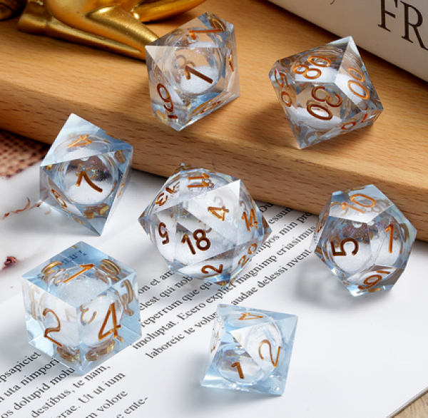 Dice Habit: Liquid Core Dice Set - Winter Wonderland (7pcs)