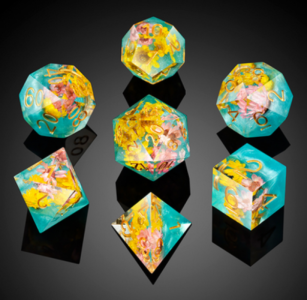 Dice Habit: Sharp Edge Dice Set - Summer (7pcs)