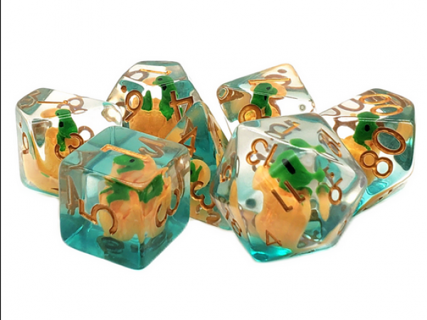 Old School RPG Dice Set: Infused Dragon Hatchling (7)
