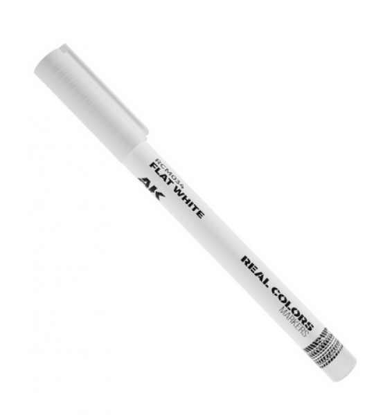 AK-Interactive: Real Color Acrylic Paint Marker - Flat White