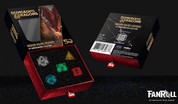 Metallic Dice: D&D 50th Anniversary Commemorative Modern Holmes Set