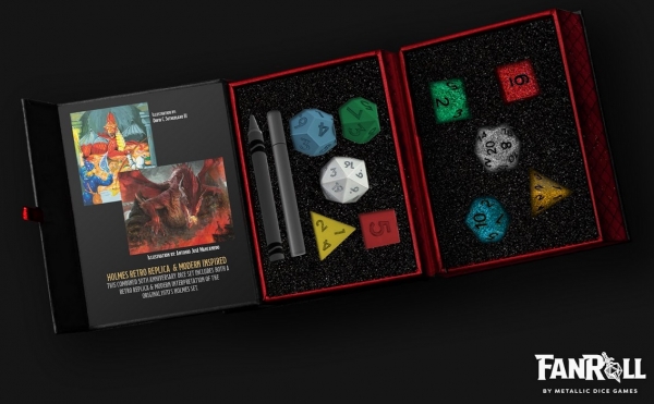 Metallic Dice: D&D 50th Anniversary Then/Now Holmes Set