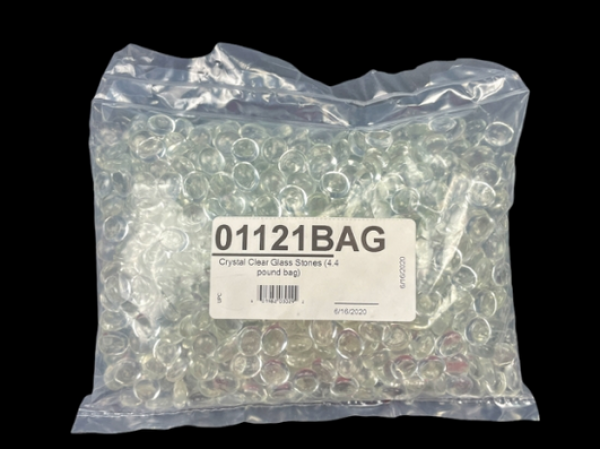 Chessex Gaming Stones: Translucent Clear Glass Stones (4.4 pound bag)