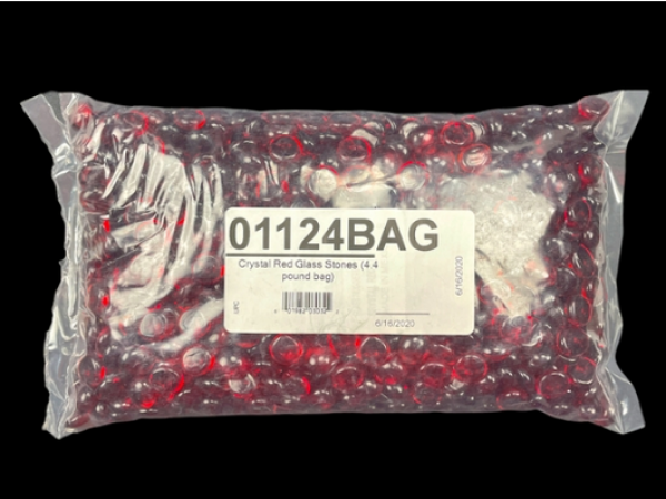 Chessex Gaming Stones: Translucent Red Glass Stones Bag (4.4lb bag)