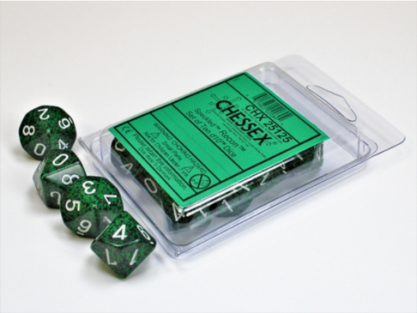 Chessex Dice Sets: Recon Speckled d10 Set (10)
