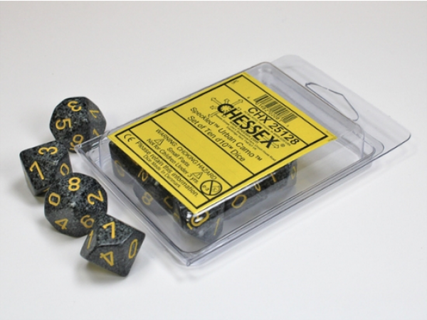 Chessex Dice Sets: Urban Camo Speckled d10 Set (10)