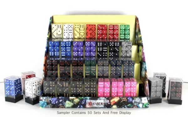 Chessex Dice Sets: Box of 50 Opaque 16mm d6 Dice Blocks [Retail Only