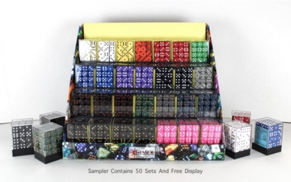 Chessex Dice Sets: Box of 50 Opaque 12mm Dice Blocks [Retail Only]