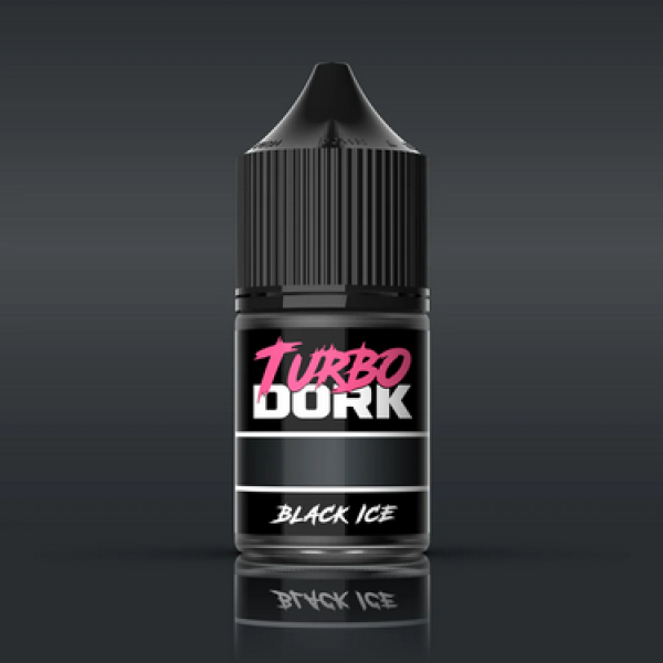 Turbo Dork Paints: Metallics Acrylic Paint - Black ICE (22ml)