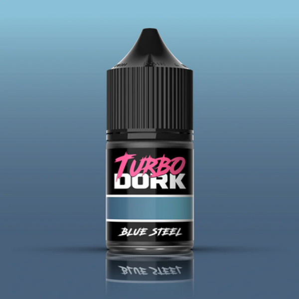 Turbo Dork Paints: Metallics Acrylic Paint - Blue Steel (22ml)