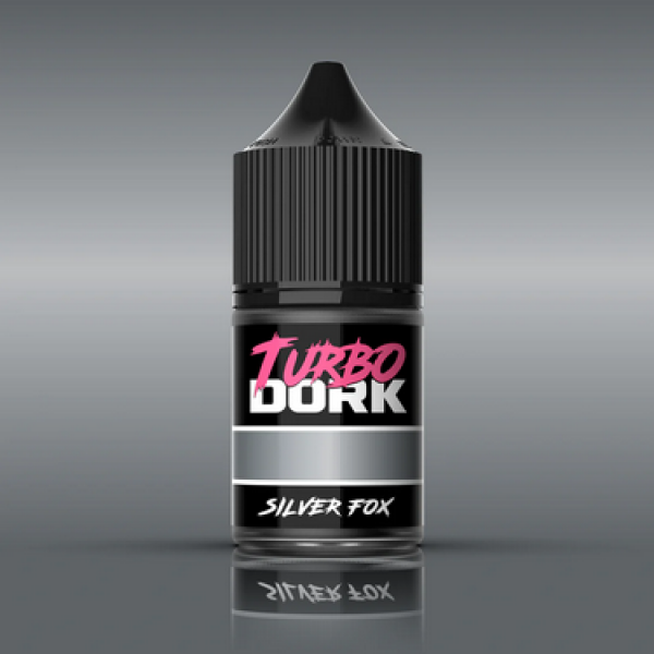 Turbo Dork Paints: Metallics Acrylic Paint - Silver Fox (22ml)