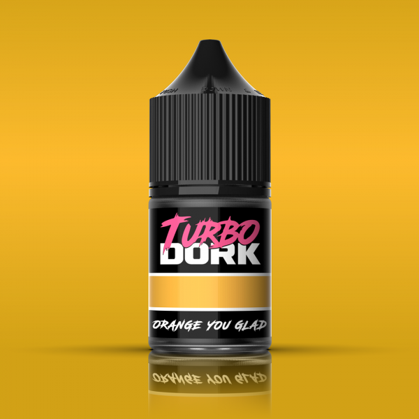 Turbo Dork Paints: Orange You Glad Metallic Acrylic Paint 22ml Bottle