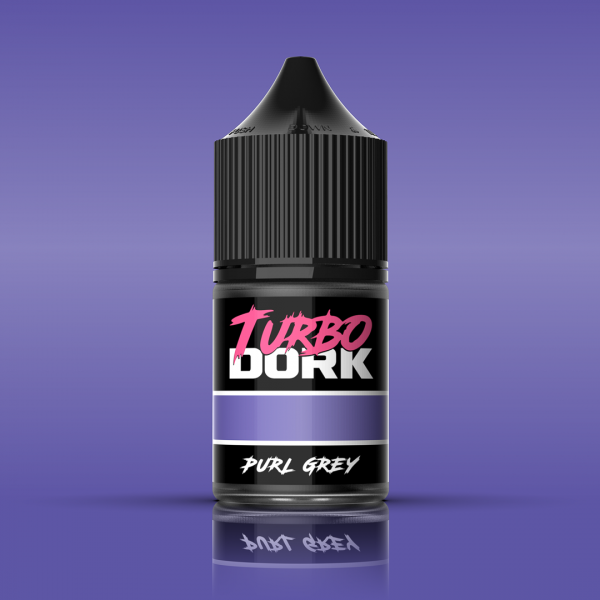 Turbo Dork Paints: Purl Grey Metallic Acrylic Paint 22ml Bottle