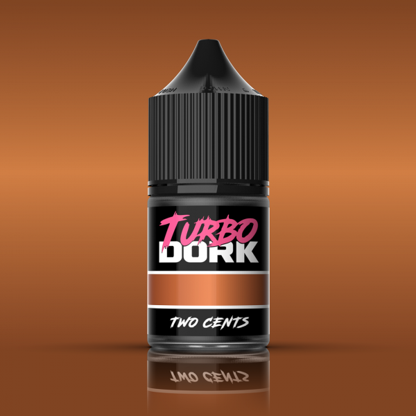 Turbo Dork Paints: Two Cents Metallic Acrylic Paint 22ml Bottle