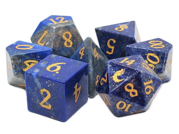 Old School RPG Dice Set: Lapris Lazul