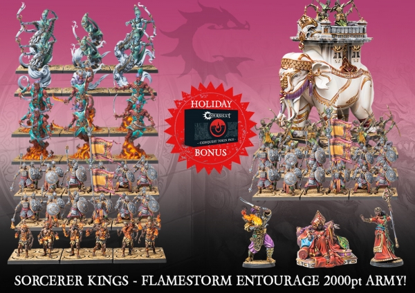 Conquest: Sorcerer Kings Flamestorm Entourage 2000pt Army