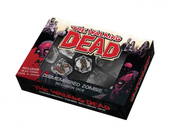 Metallic Dice: Fanroll The Walking Dead Dismembered Zombie Resin Poly Dice Set
