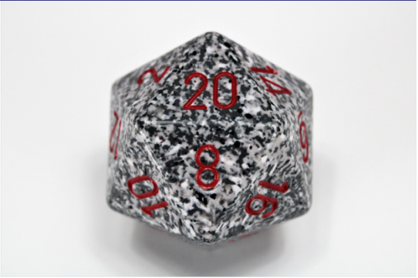 Chessex Special Dice: Granite Speckled 34mm d20
