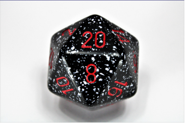 Chessex Special Dice: Space Speckled 34mm d20