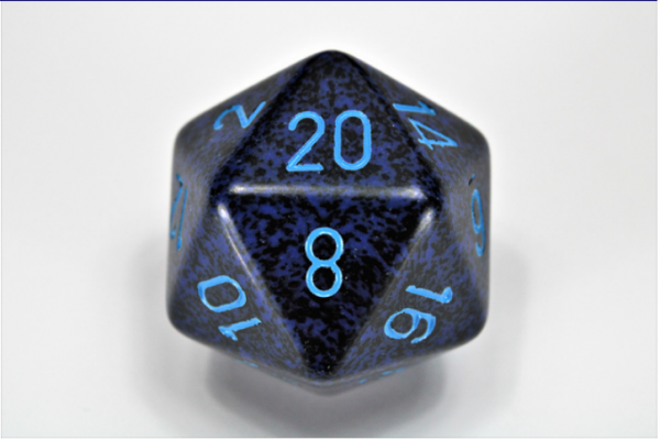 Chessex Special Dice: Cobalt Speckled 34mm d20